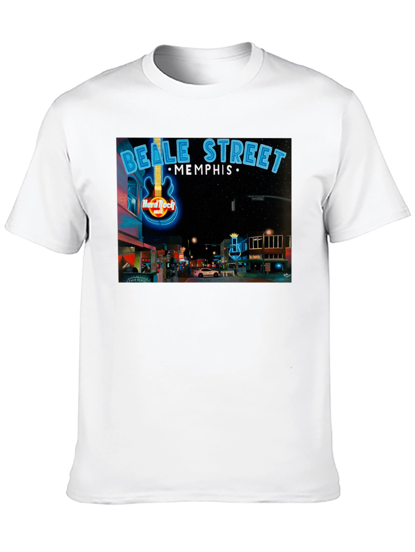 Beale Street Memphis Hard Rock Cafe Graphic Tee