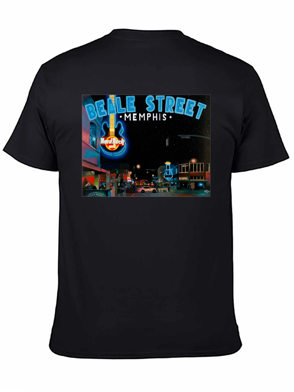 Beale Street Memphis Hard Rock Cafe Graphic Tee