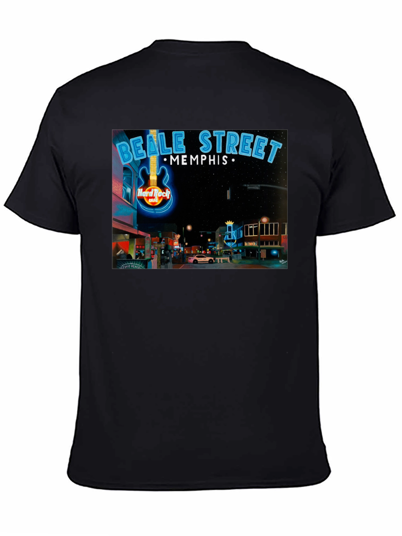 Beale Street Memphis Hard Rock Cafe Graphic Tee