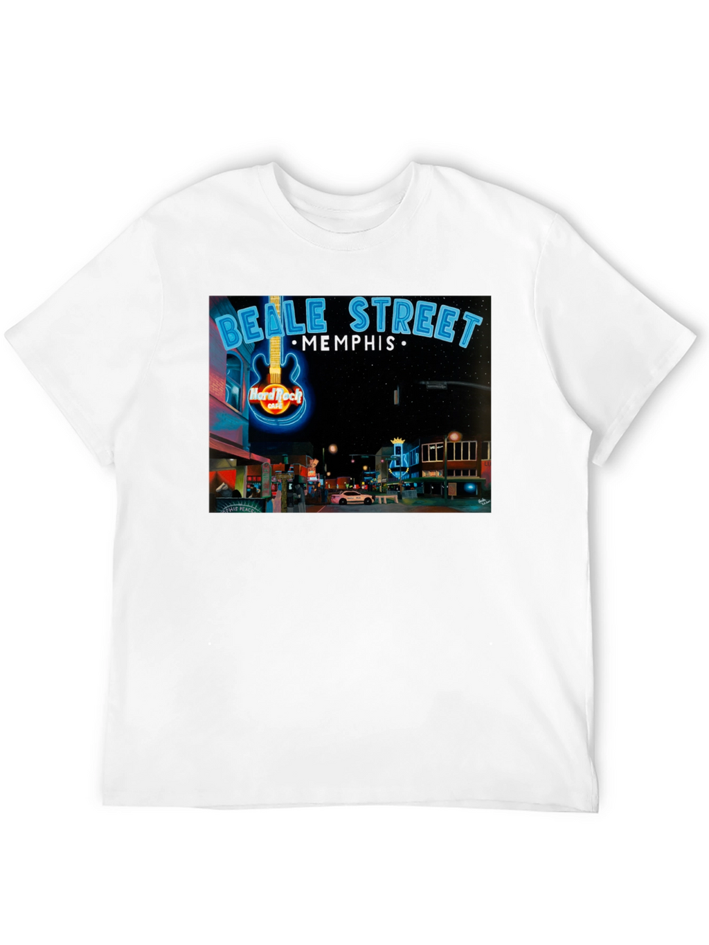 Beale Street Memphis Hard Rock Cafe Graphic Tee