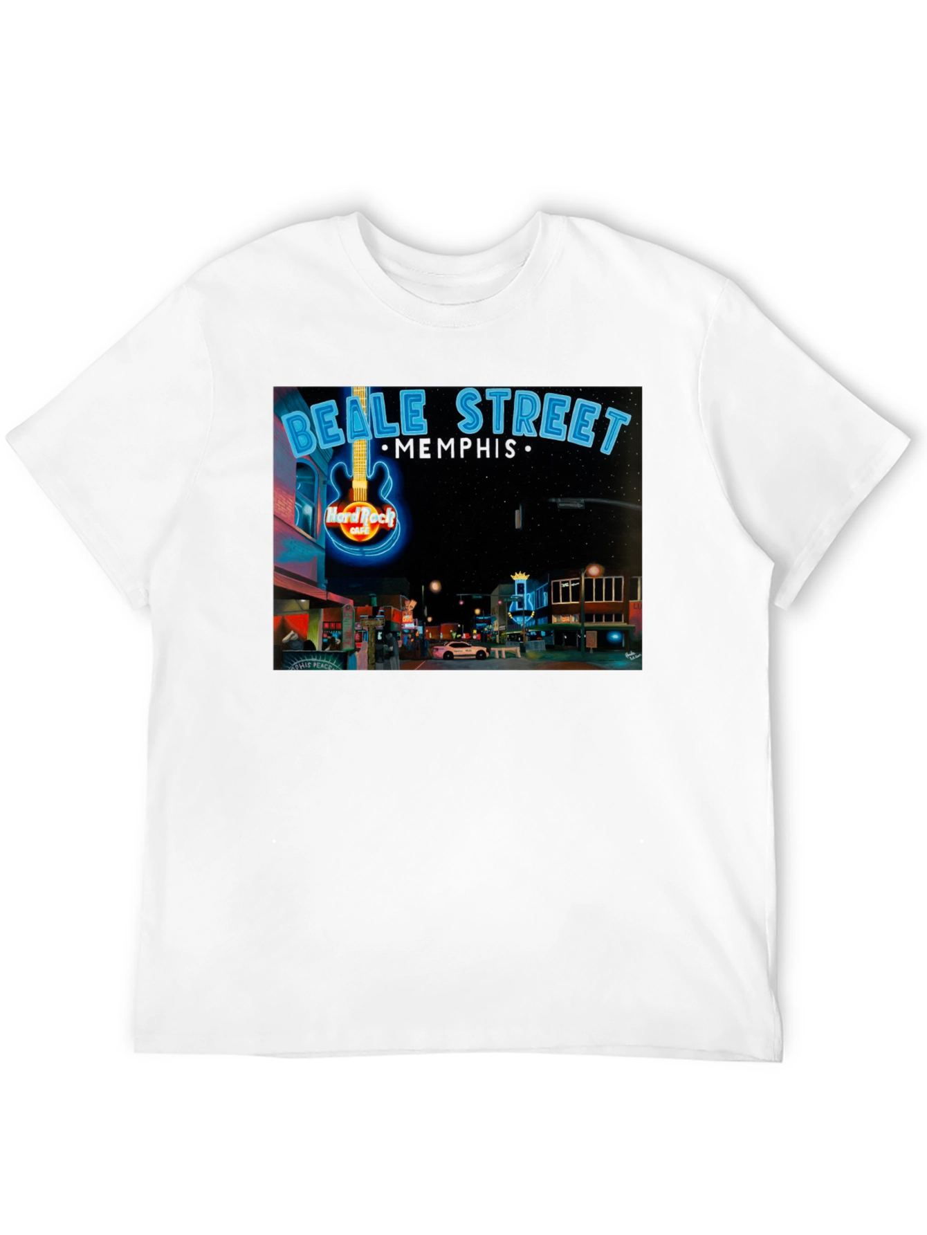 Beale Street Memphis Hard Rock Cafe Graphic Tee