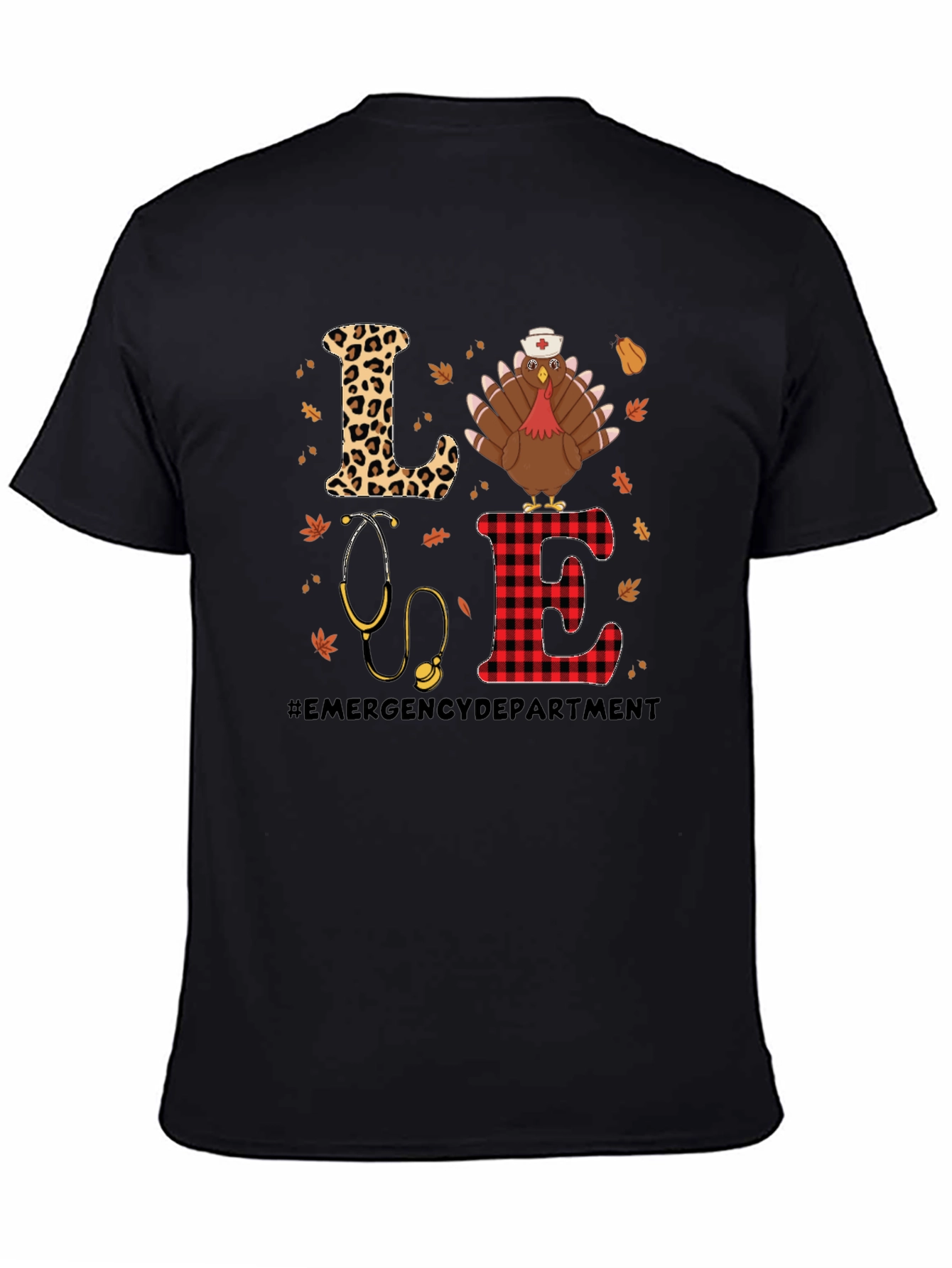 Emergency Dept. Turkey Nurse Thanksgiving T-Shirt