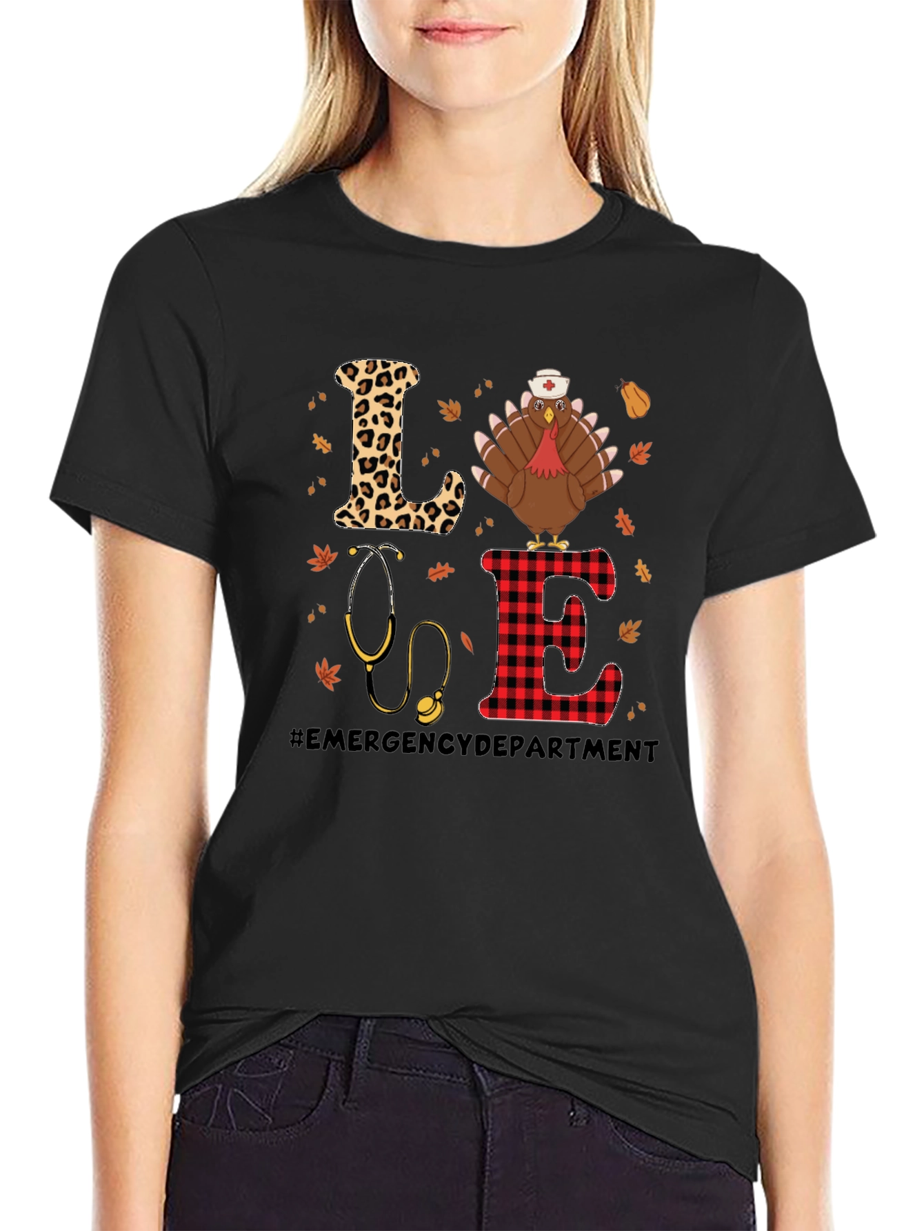 Emergency Dept. Turkey Nurse Thanksgiving T-Shirt