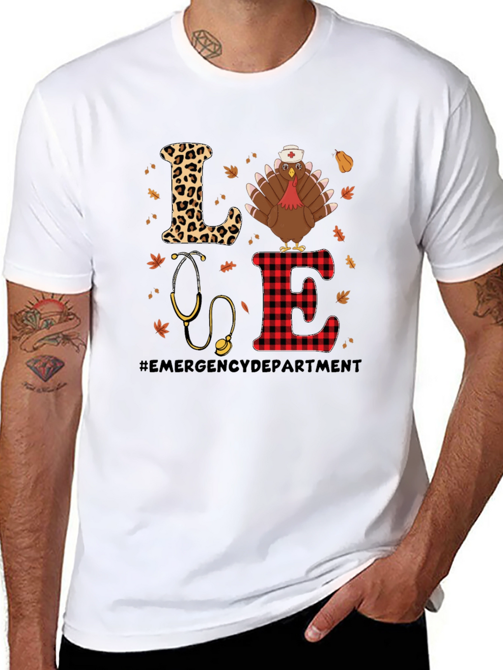 Emergency Dept. Turkey Nurse Thanksgiving T-Shirt