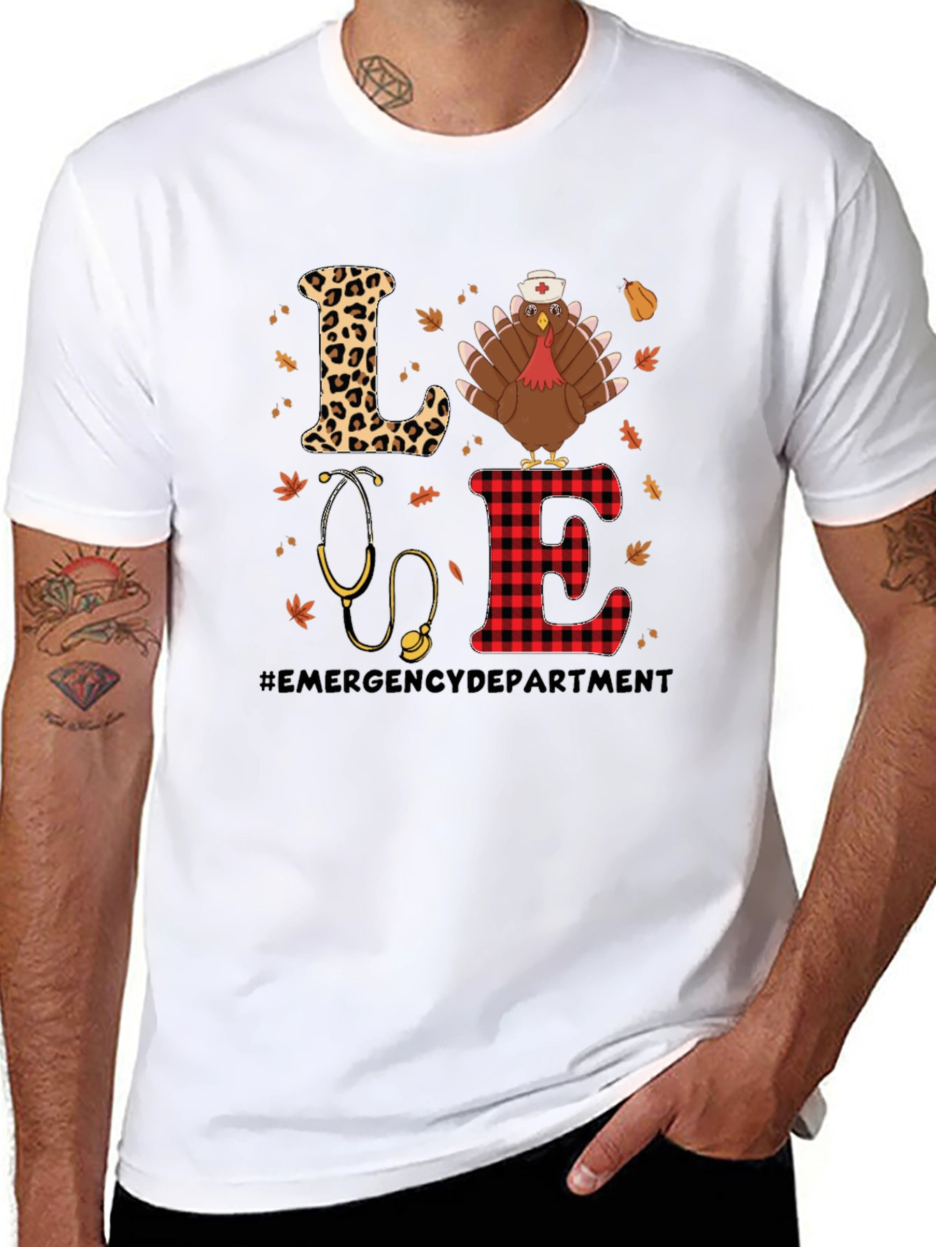 Emergency Dept. Turkey Nurse Thanksgiving T-Shirt
