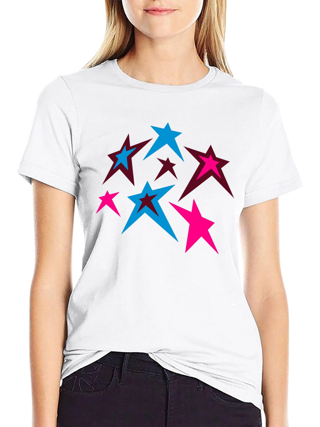 Star Graphic T-Shirt - Trendy Casual Wear