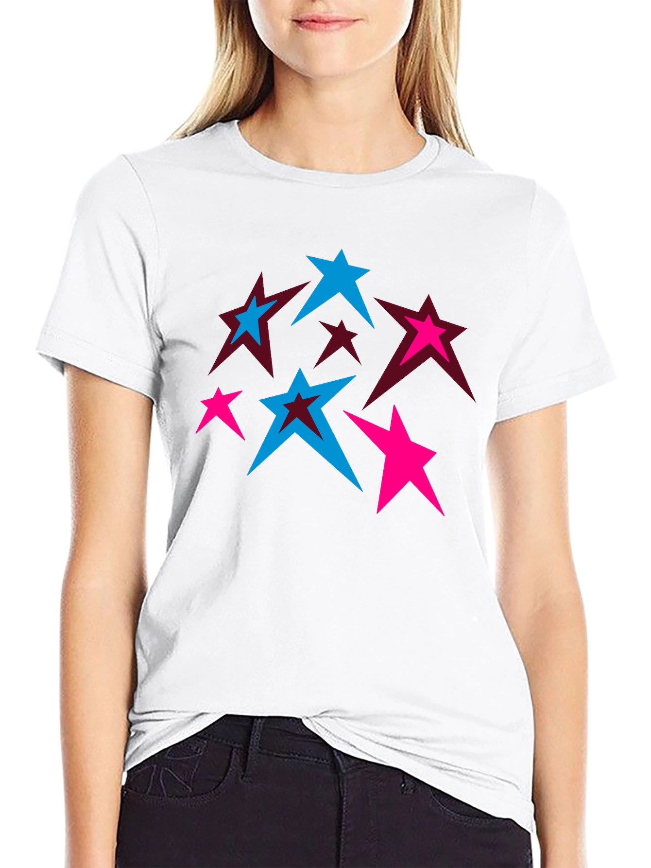 Star Graphic T-Shirt - Trendy Casual Wear