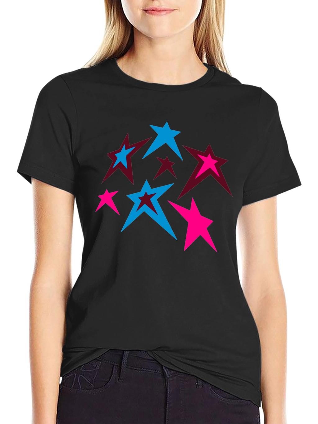 Star Graphic T-Shirt - Trendy Casual Wear