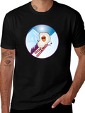 Funny Skiing Egg T-Shirt - Black