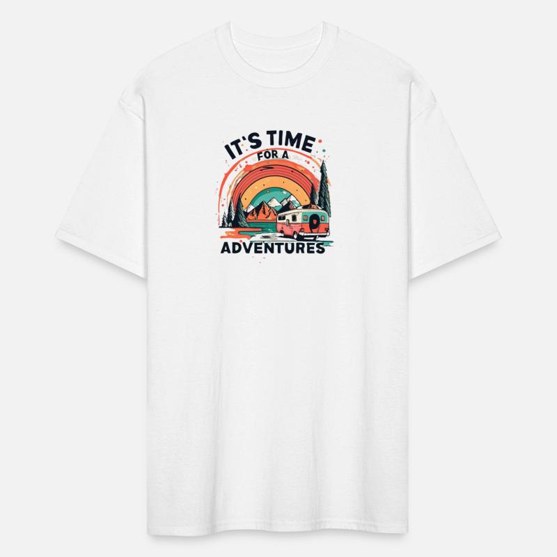 IT'S TIME FOR A NEW ADVENTURES", vibrant, splatted