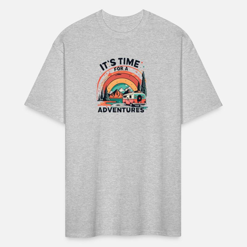 IT'S TIME FOR A NEW ADVENTURES", vibrant, splatted