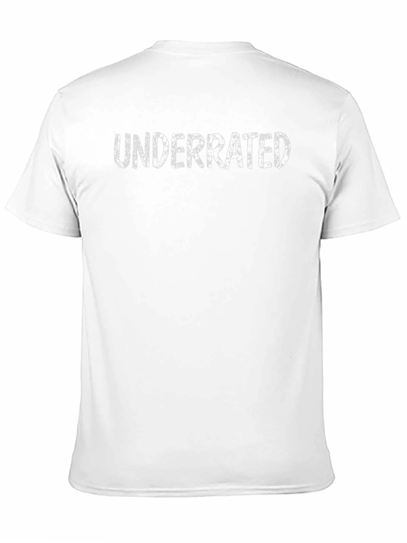 Underrated Graphic Print Black T-Shirt
