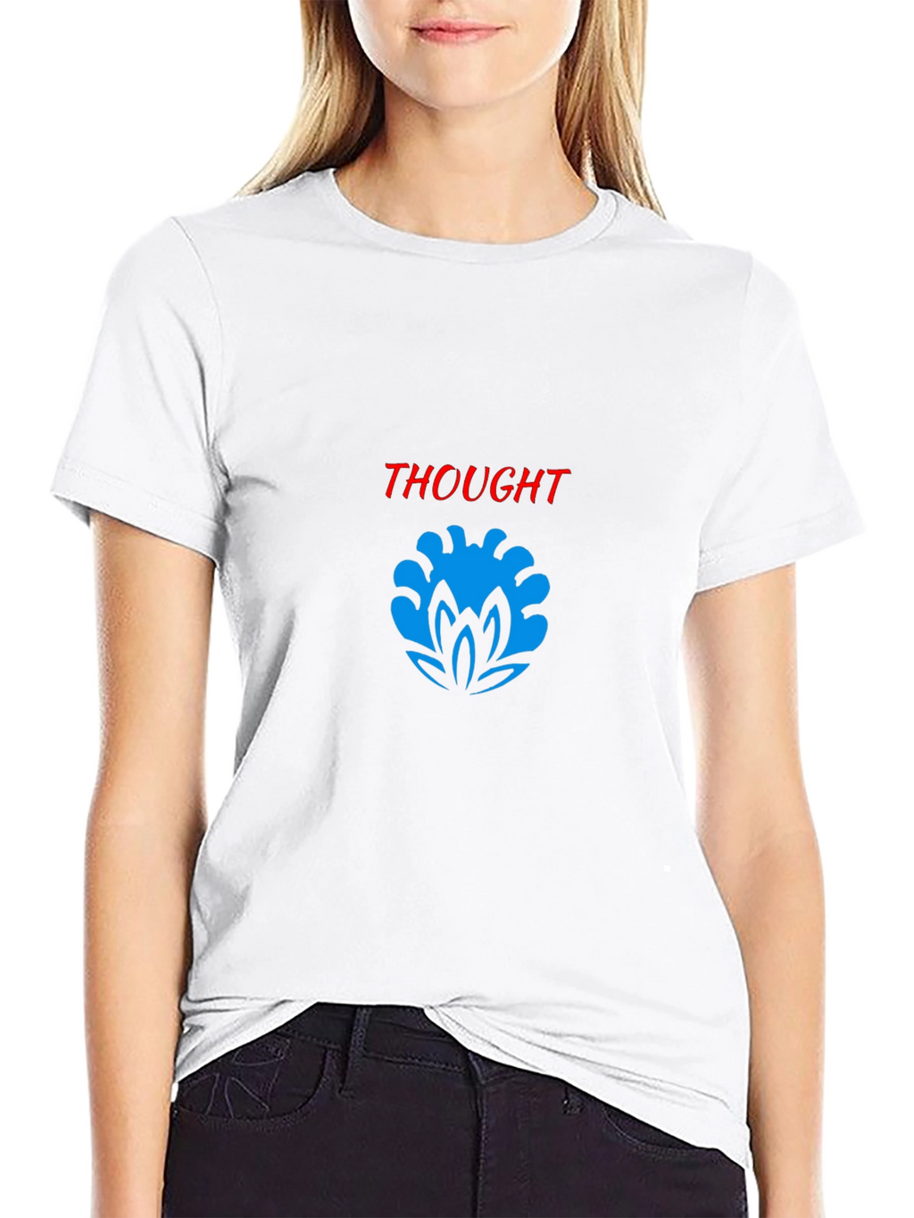 Thought Graphic Black T-Shirt - Modern Stylish Tee