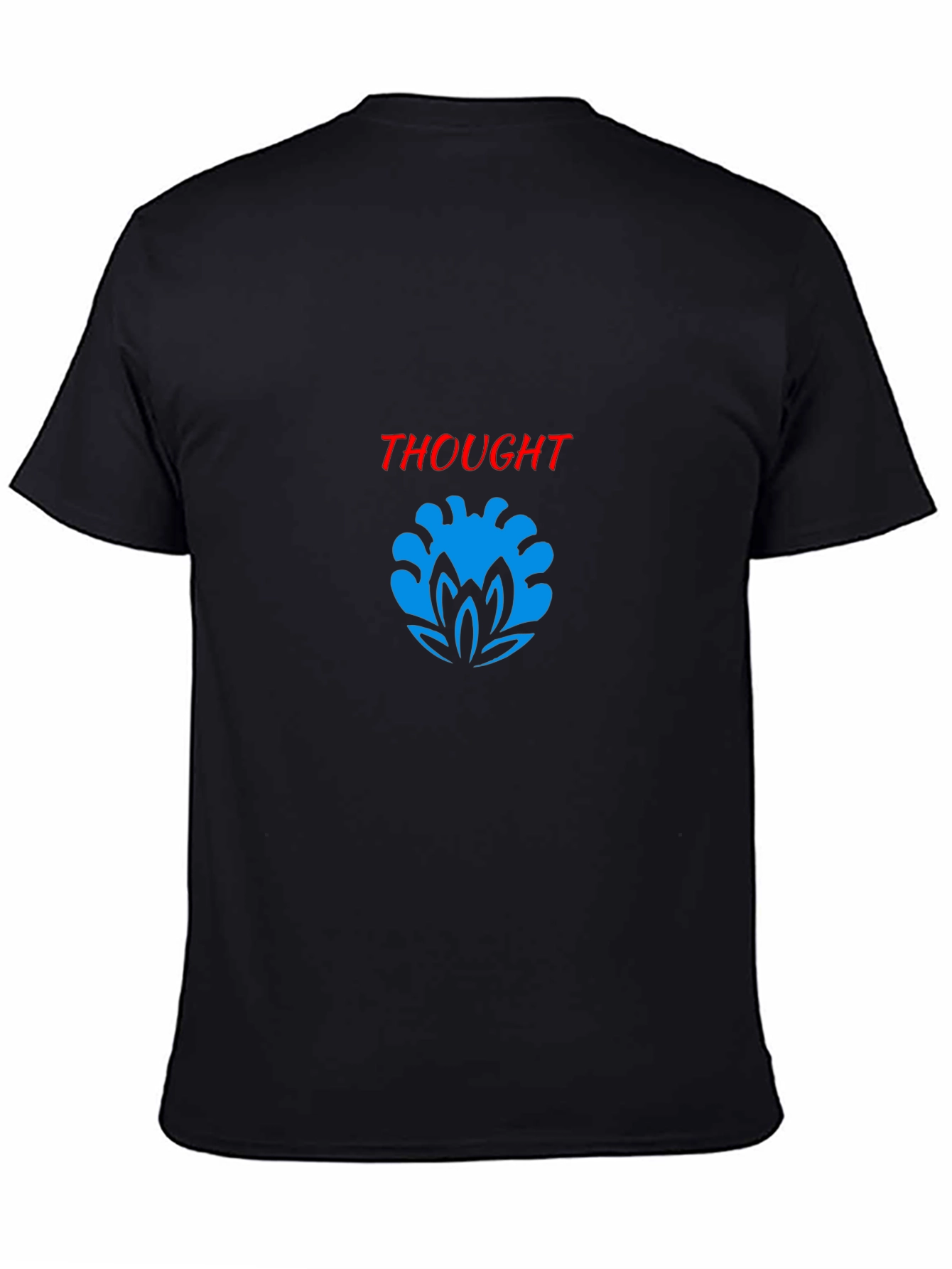 Thought Graphic Black T-Shirt - Modern Stylish Tee