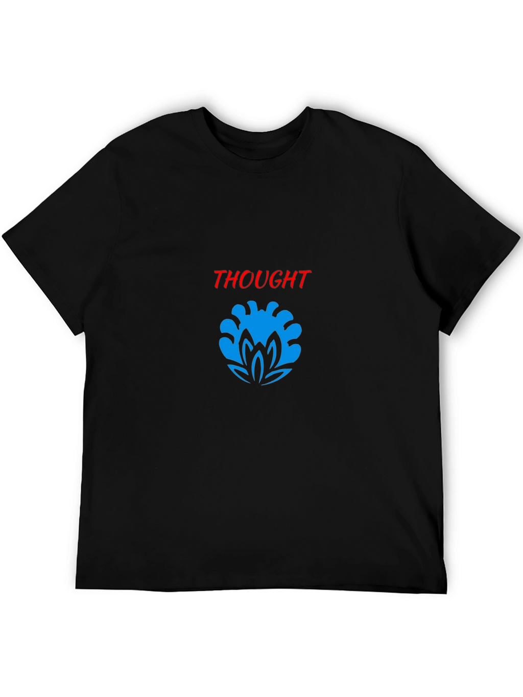 Thought Graphic Black T-Shirt - Modern Stylish Tee