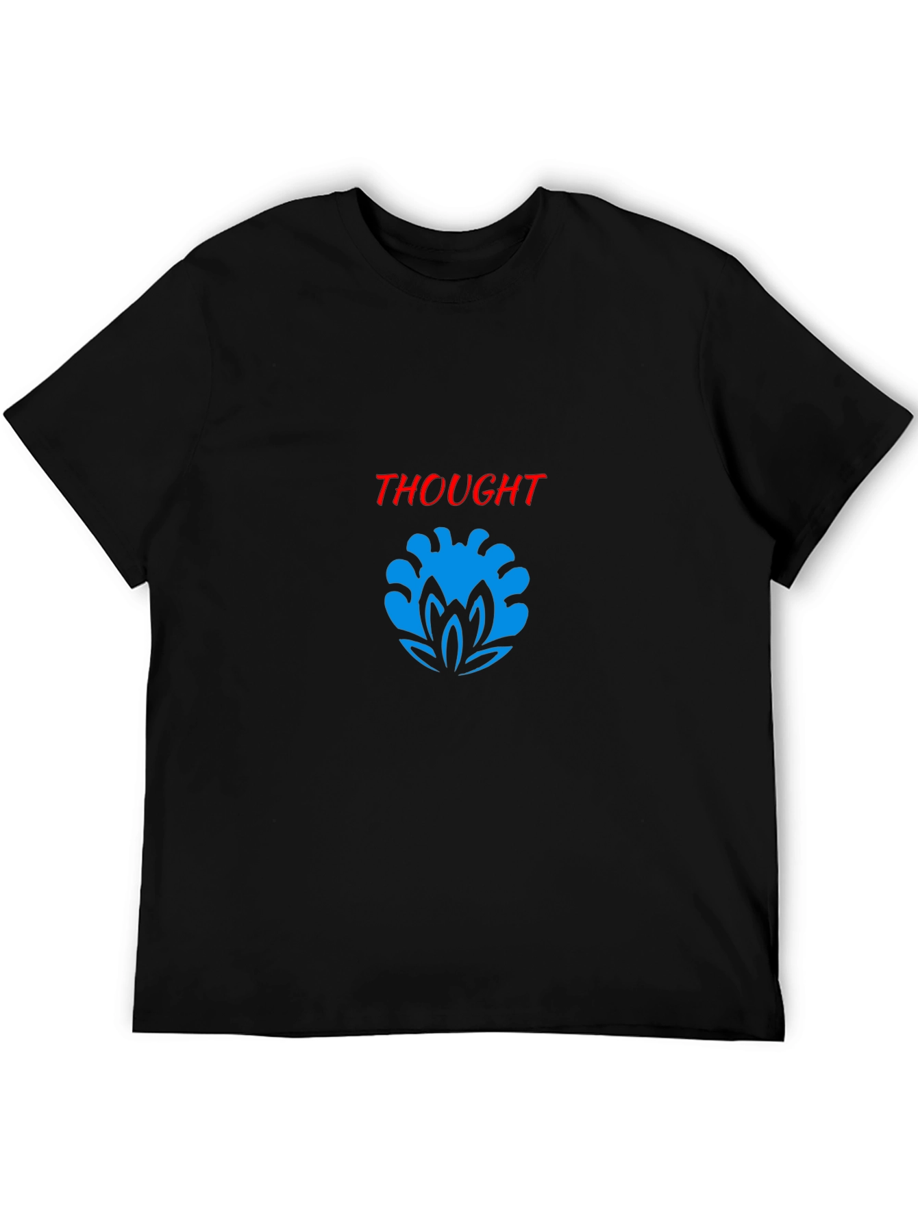 Thought Graphic Black T-Shirt - Modern Stylish Tee