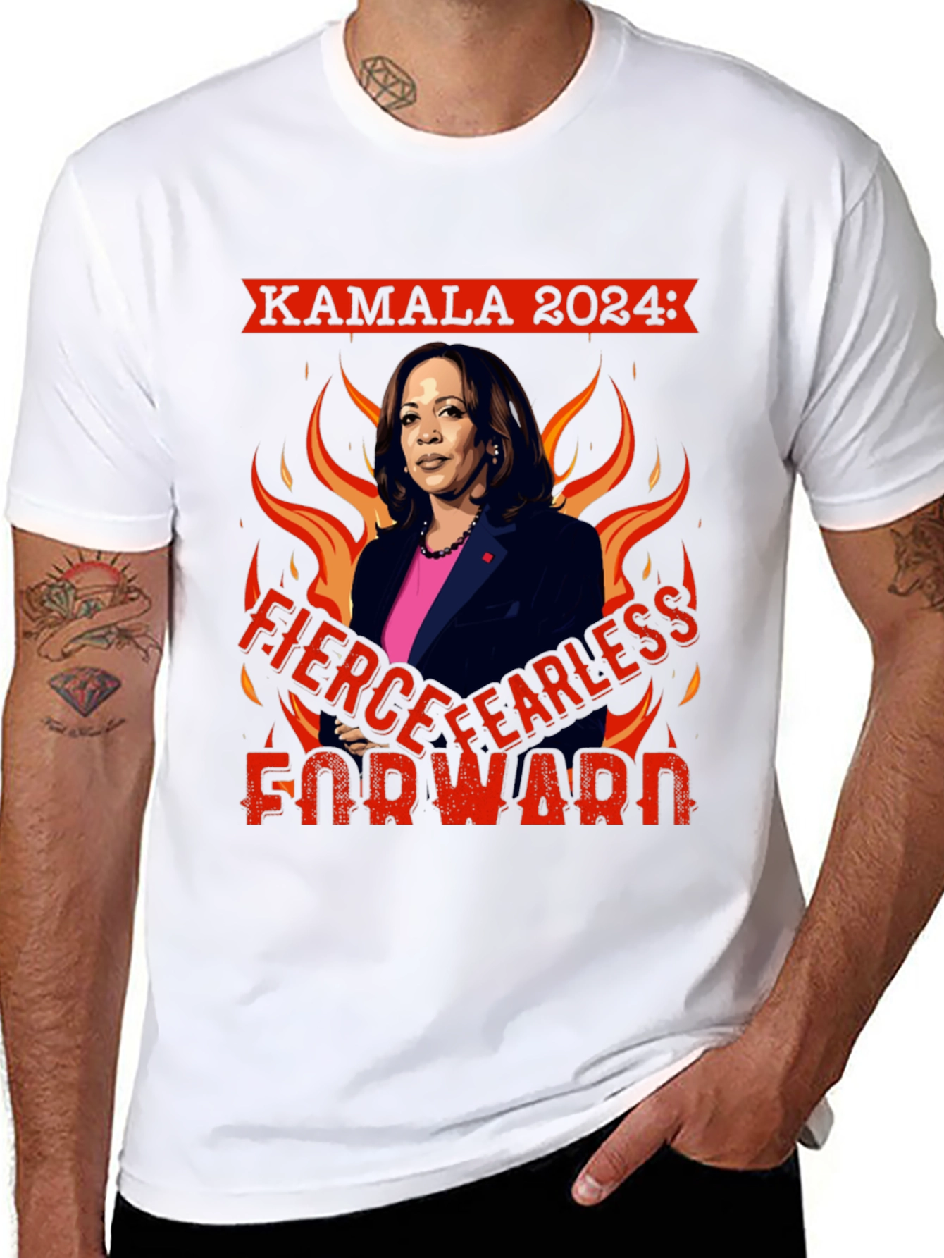 Kamala 2024 Fierce Fearless Forward T-Shirt