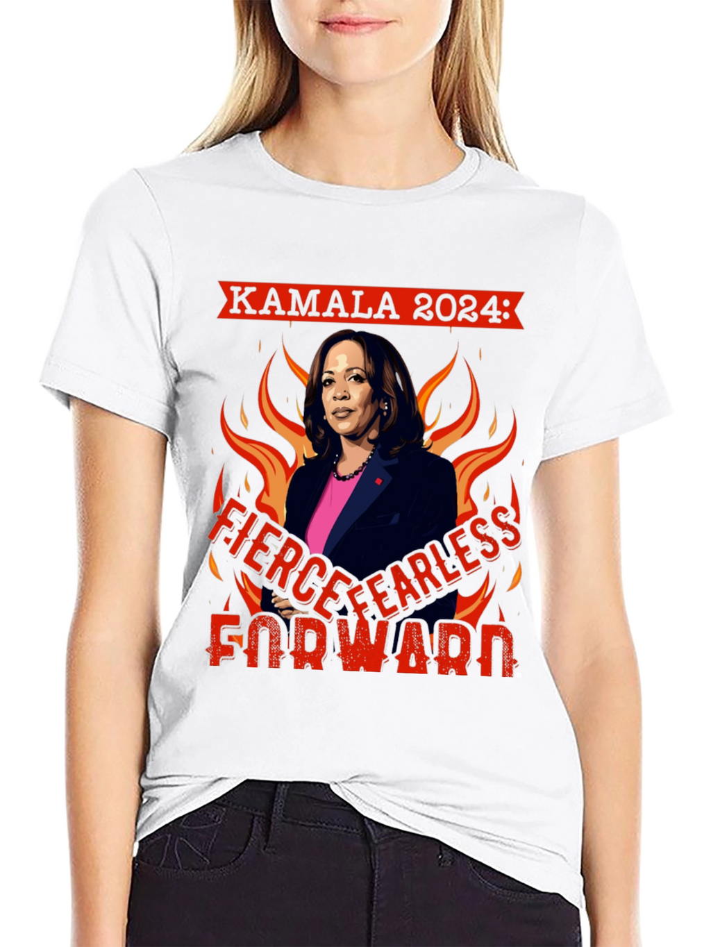 Kamala 2024 Fierce Fearless Forward T-Shirt