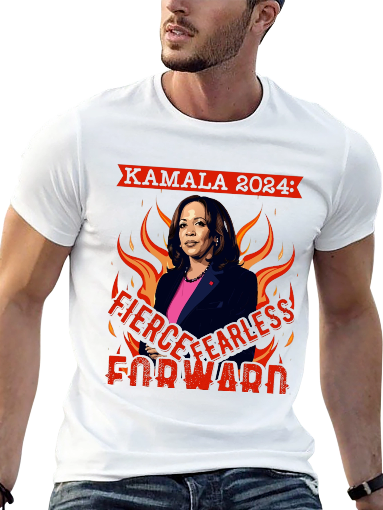 Kamala 2024 Fierce Fearless Forward T-Shirt