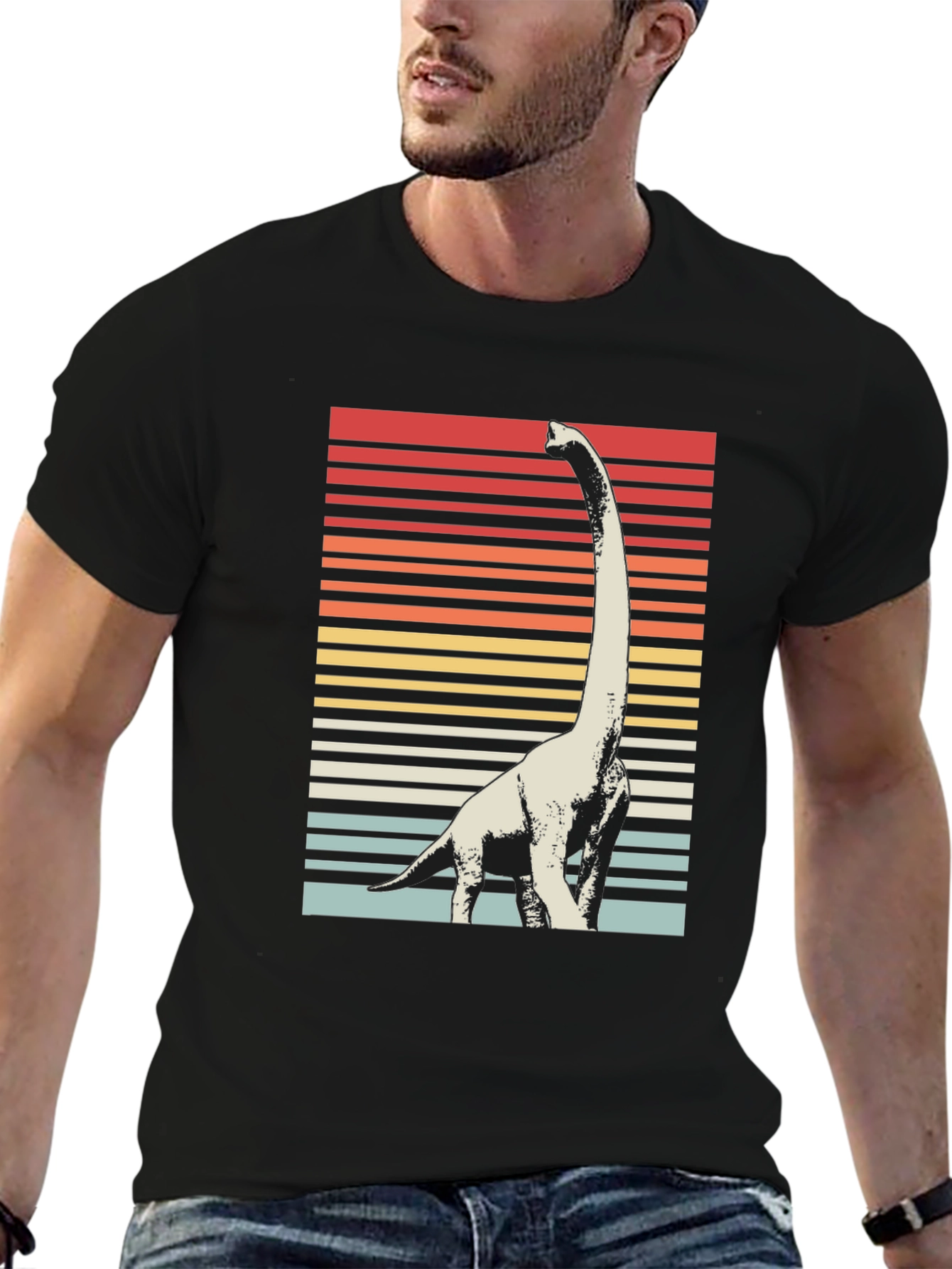 Retro Dinosaur T-Shirt - Vintage Brachiosaurus Tee