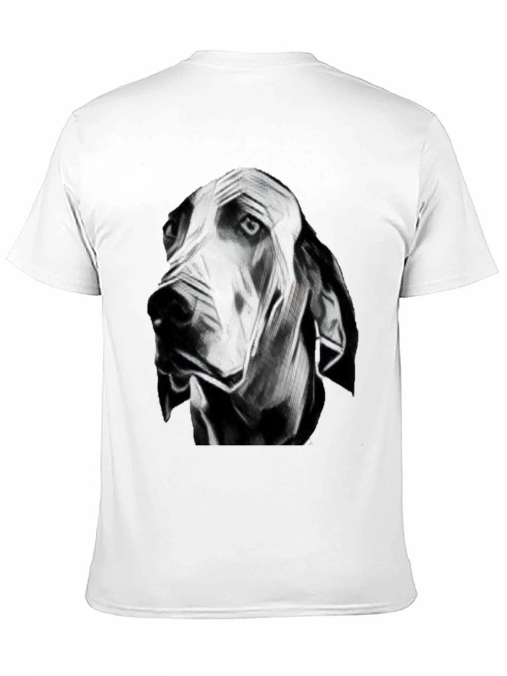Artistic Dog Head T-Shirt – Minimalist Dog Lover Graphic Tee