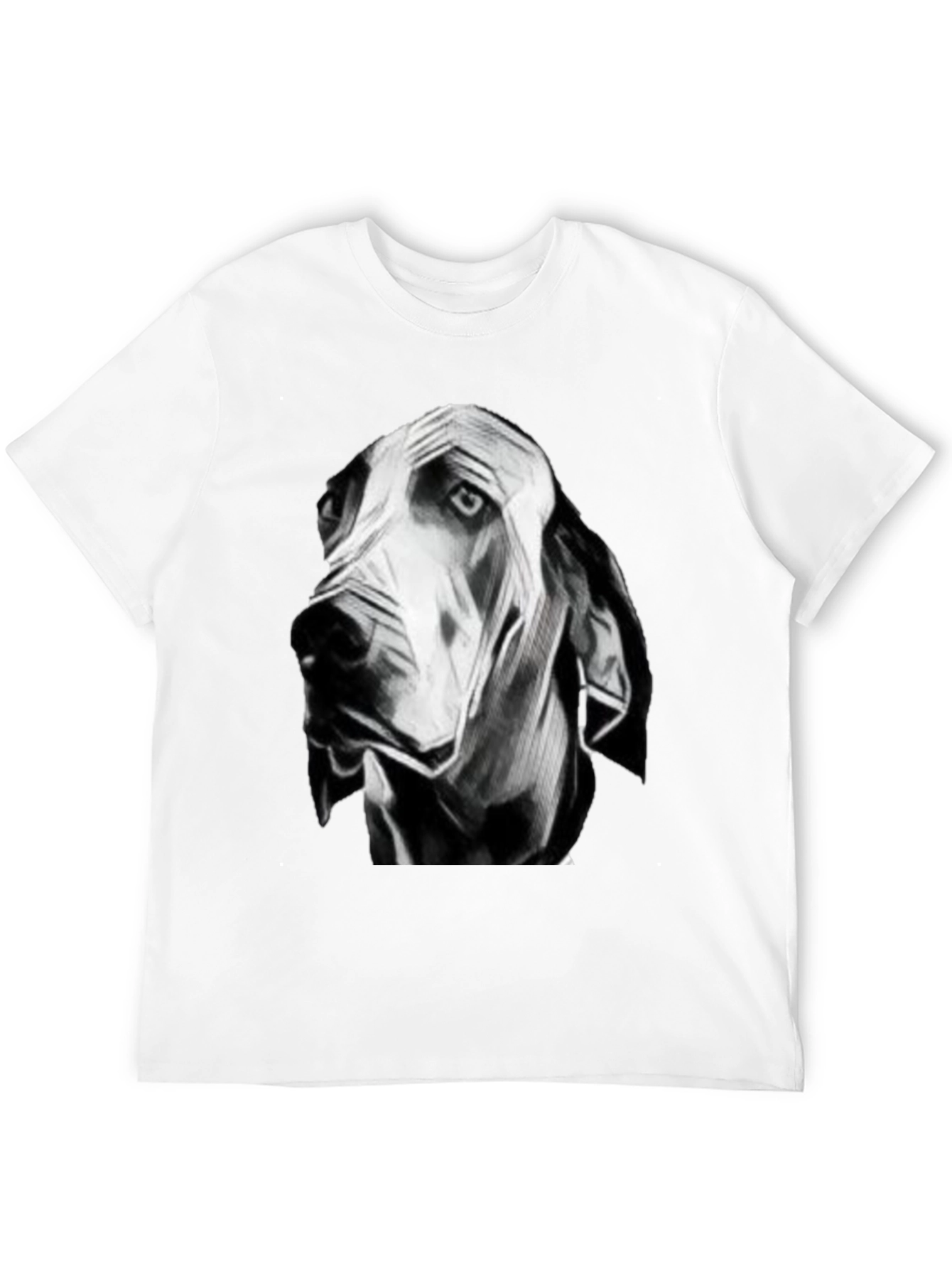 Artistic Dog Head T-Shirt – Minimalist Dog Lover Graphic Tee