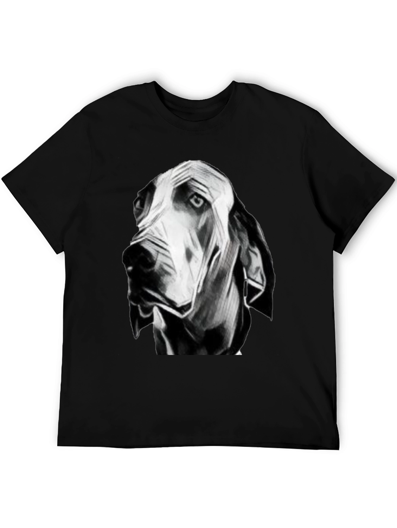 Artistic Dog Head T-Shirt – Minimalist Dog Lover Graphic Tee
