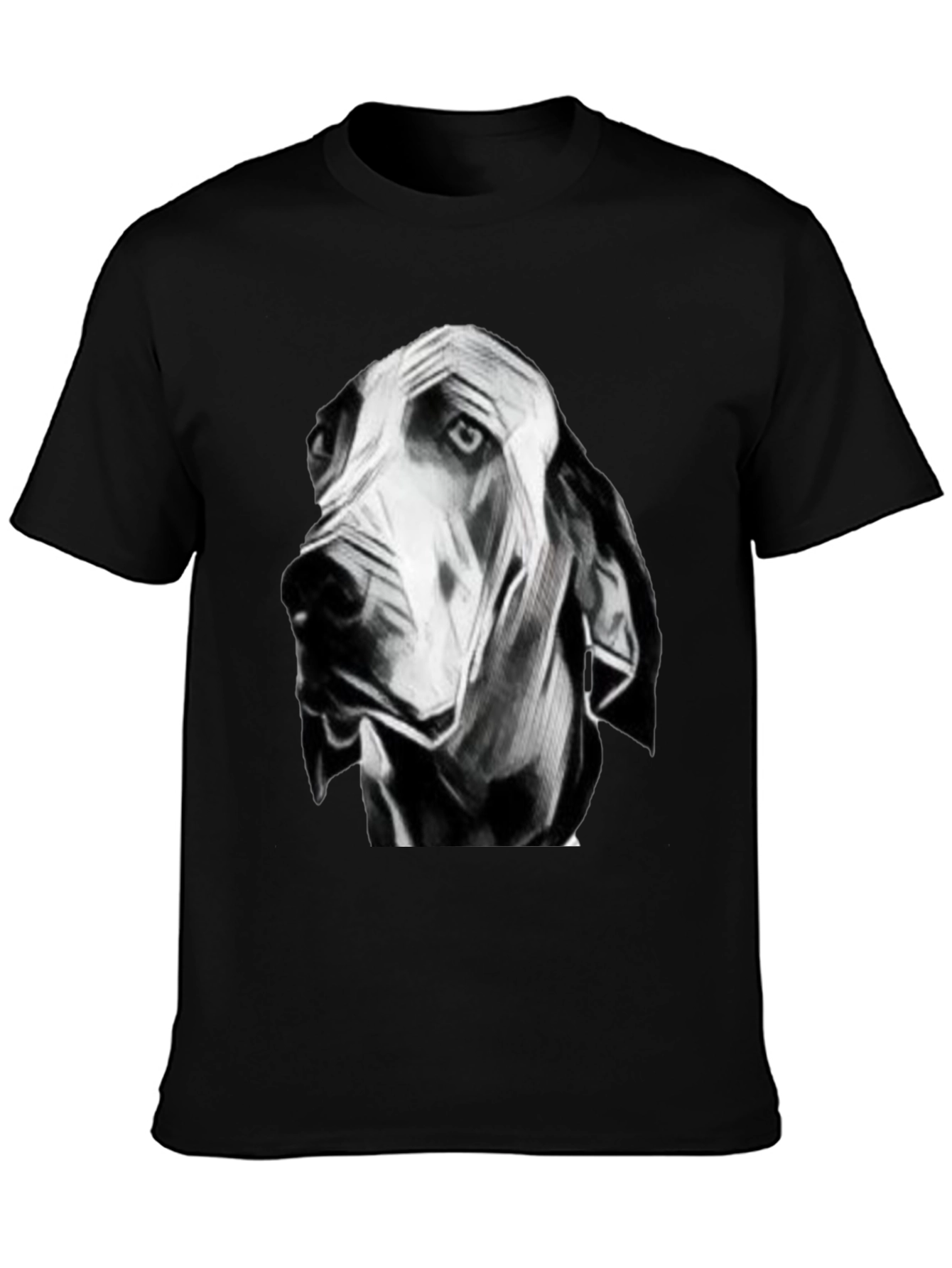 Artistic Dog Head T-Shirt – Minimalist Dog Lover Graphic Tee