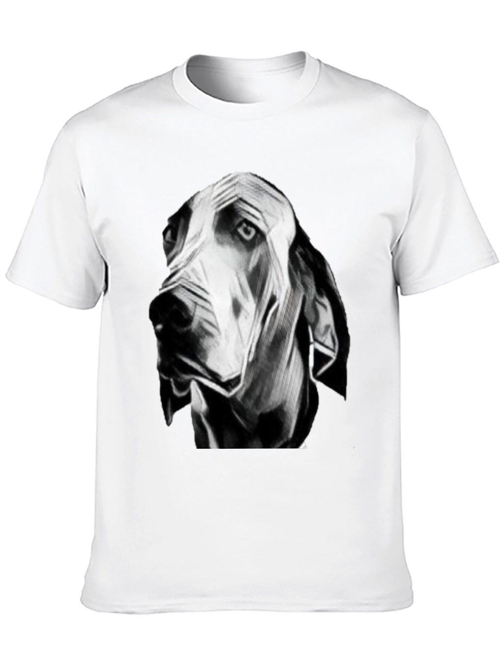 Artistic Dog Head T-Shirt – Minimalist Dog Lover Graphic Tee