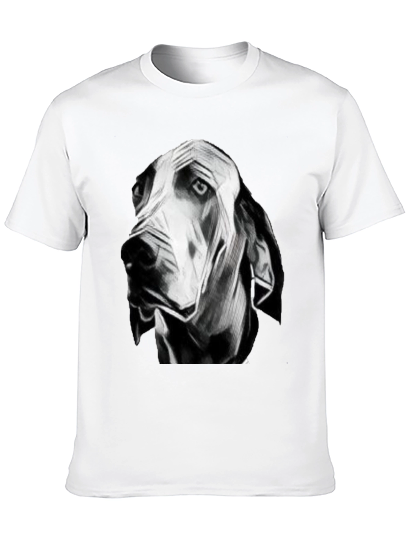 Artistic Dog Head T-Shirt – Minimalist Dog Lover Graphic Tee