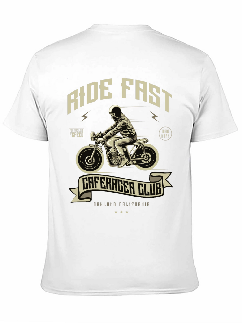 Ride Fast Cafe Racer Club Graphic T-Shirt