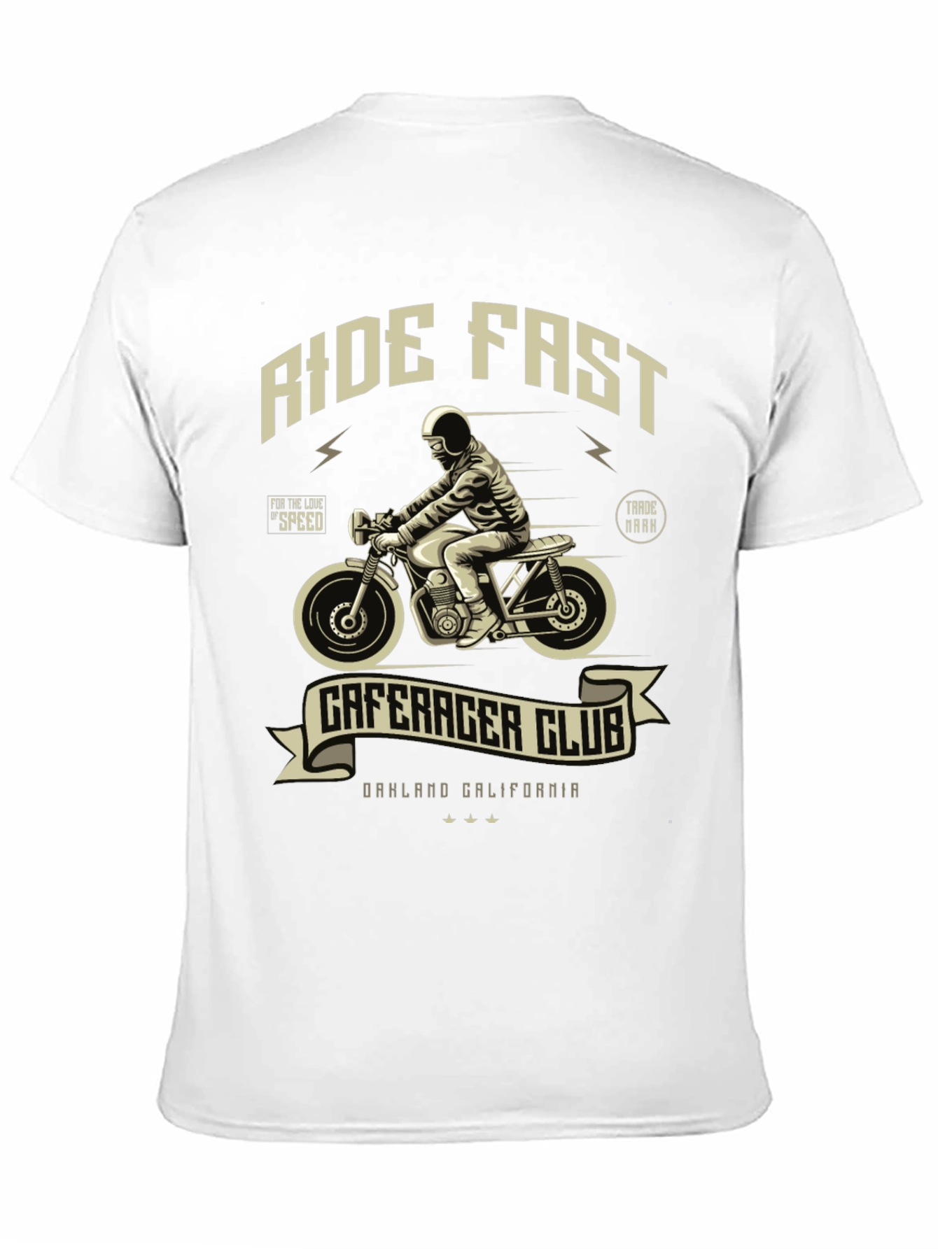 Ride Fast Cafe Racer Club Graphic T-Shirt