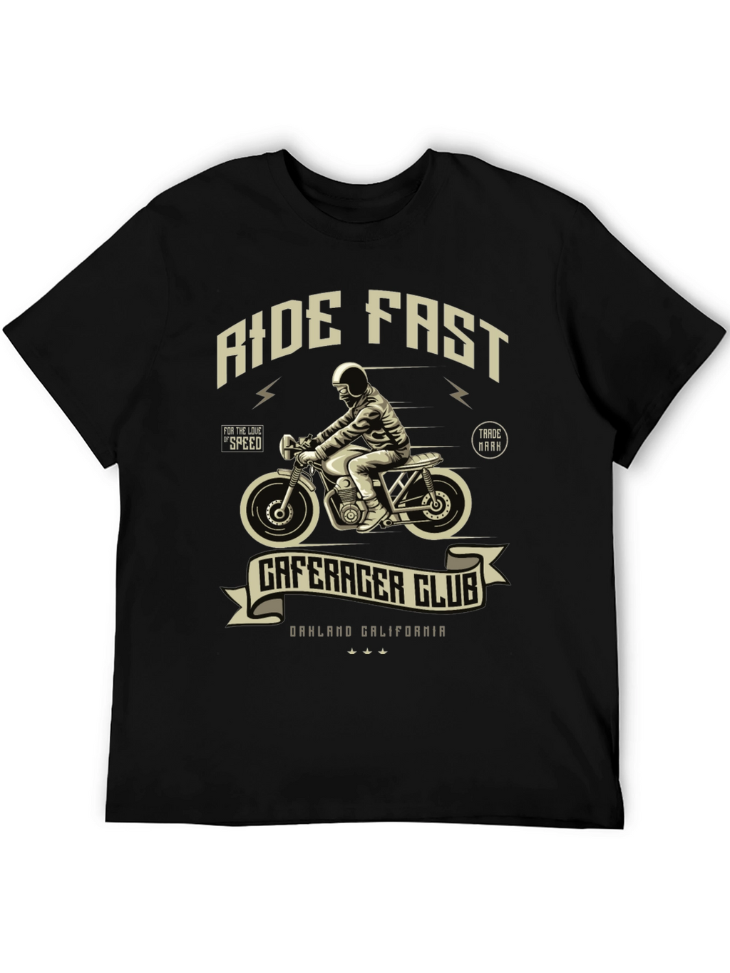 Ride Fast Cafe Racer Club Graphic T-Shirt