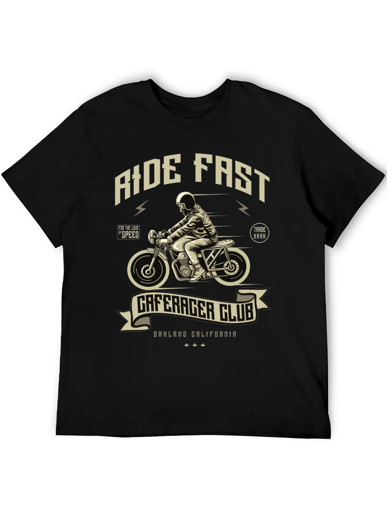 Ride Fast Cafe Racer Club Graphic T-Shirt