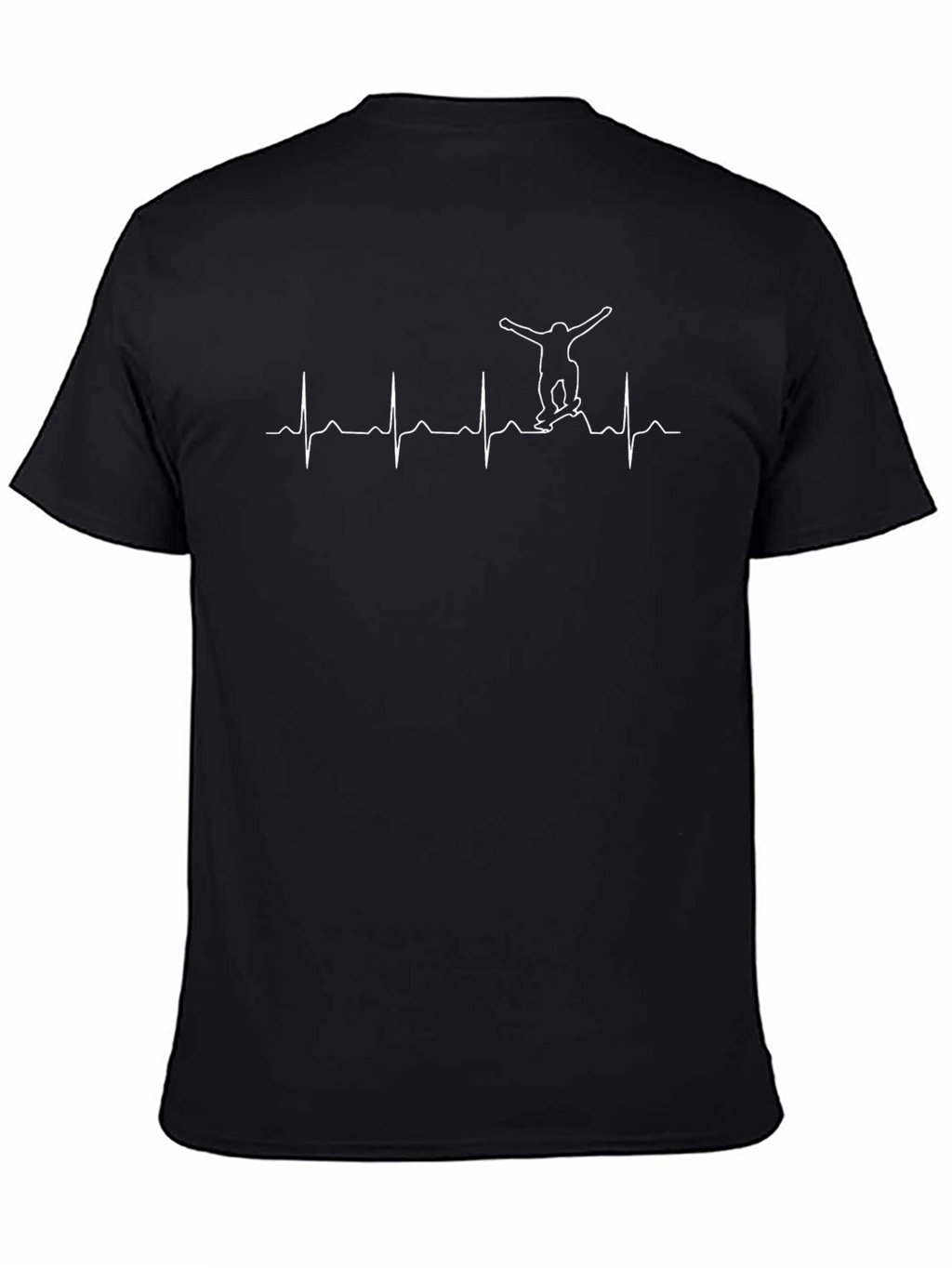 Skateboard Heartbeat Graphic Tee