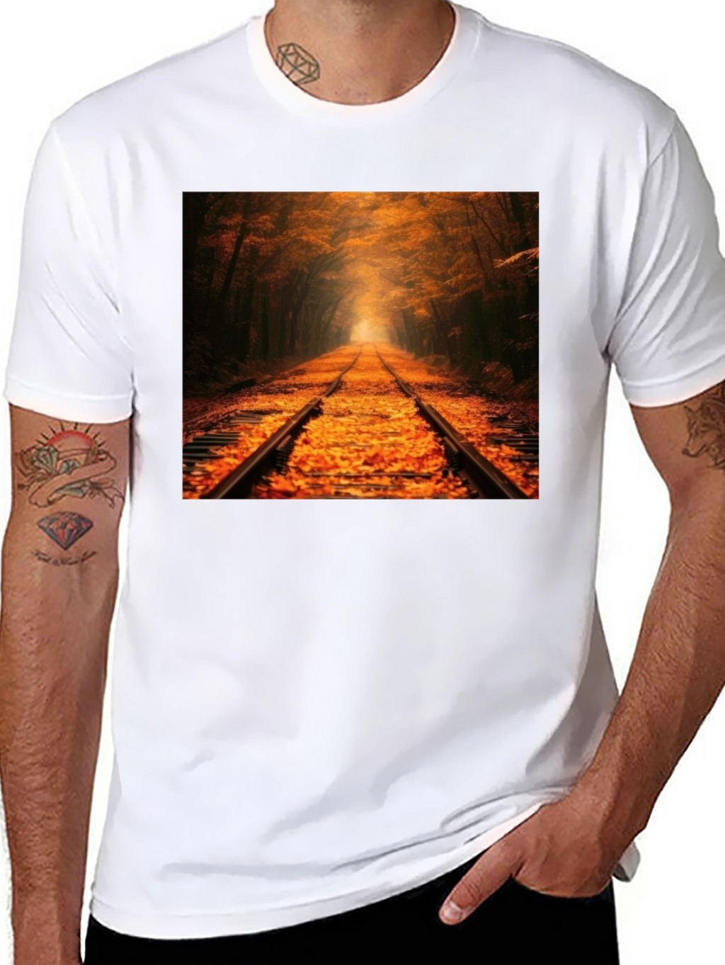 Autumn Rails Graphic Tee - Natures Path