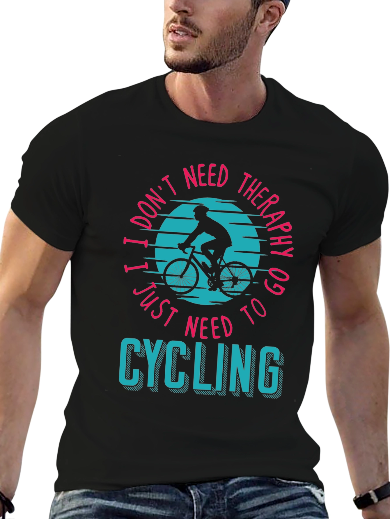 Cycling Therapy T-Shirt - Bike Lover Apparel