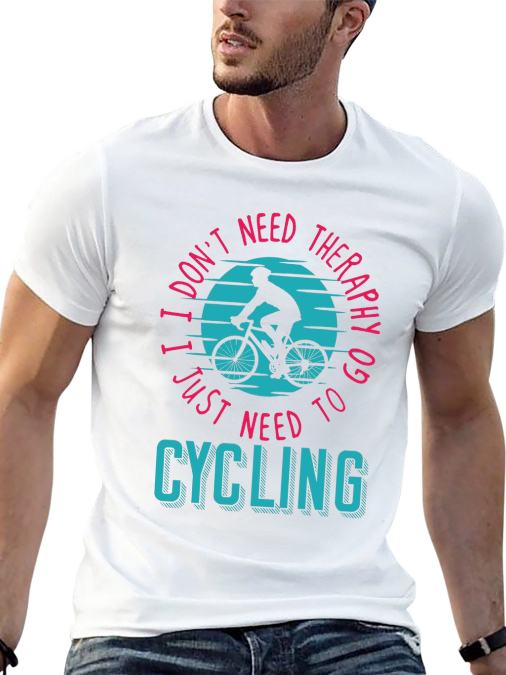 Cycling Therapy T-Shirt - Bike Lover Apparel