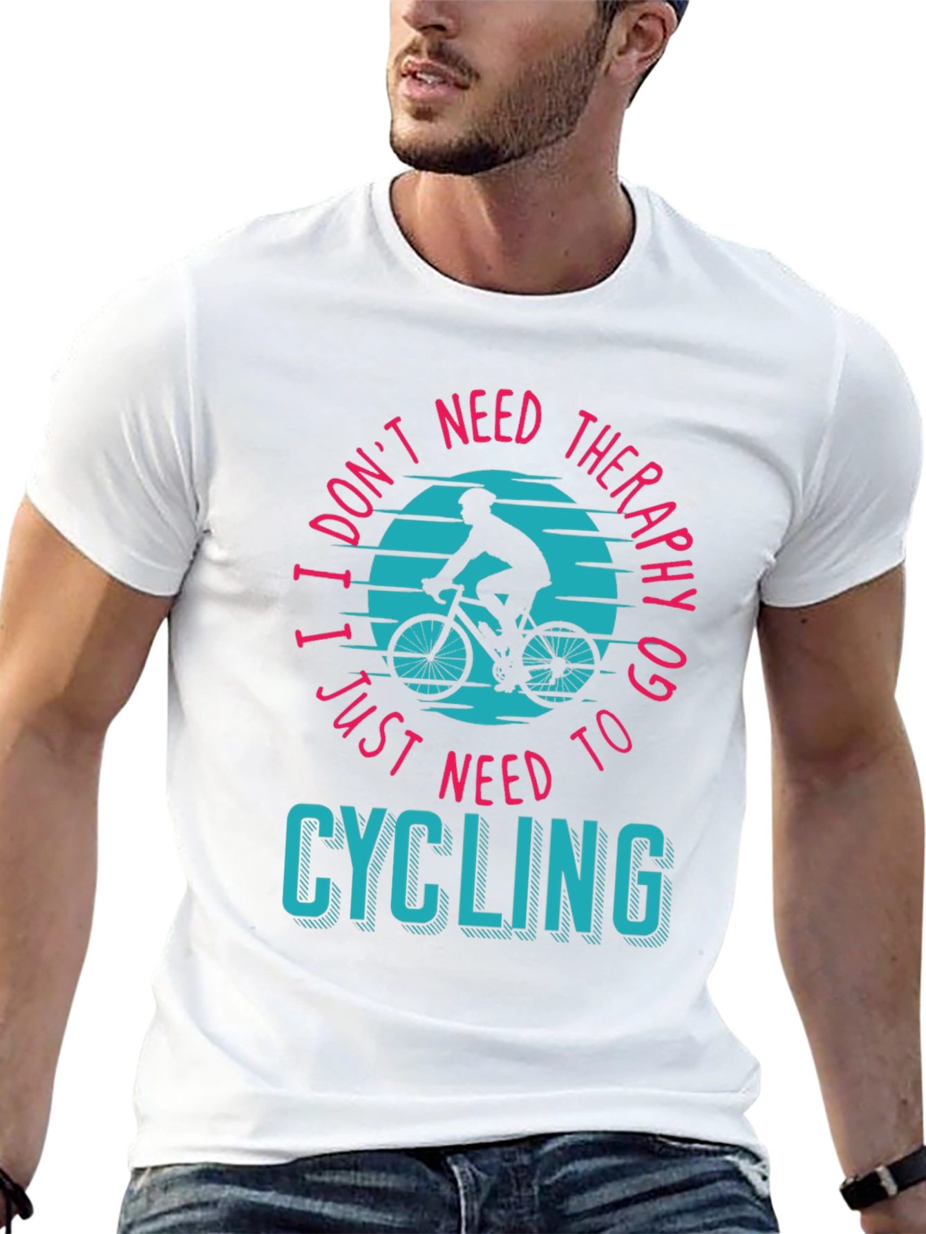 Cycling Therapy T-Shirt - Bike Lover Apparel