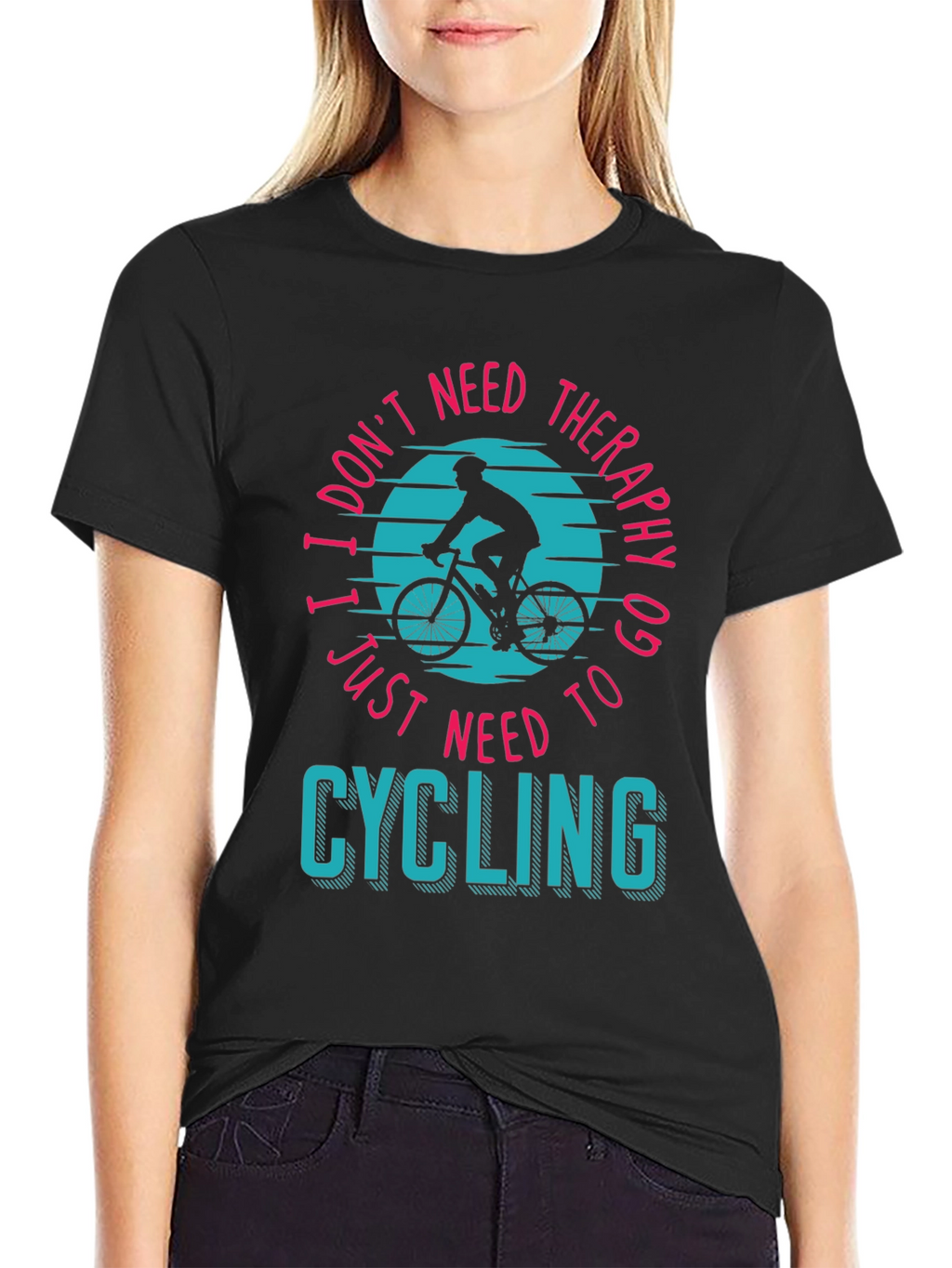 Cycling Therapy T-Shirt - Bike Lover Apparel
