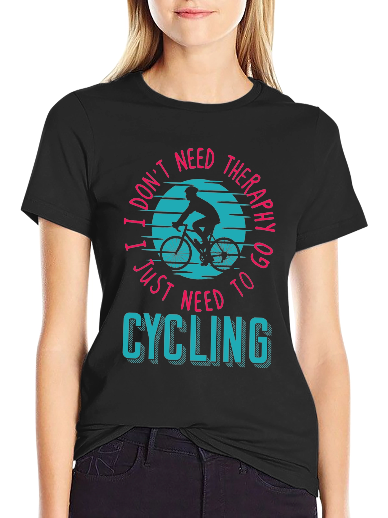 Cycling Therapy T-Shirt - Bike Lover Apparel