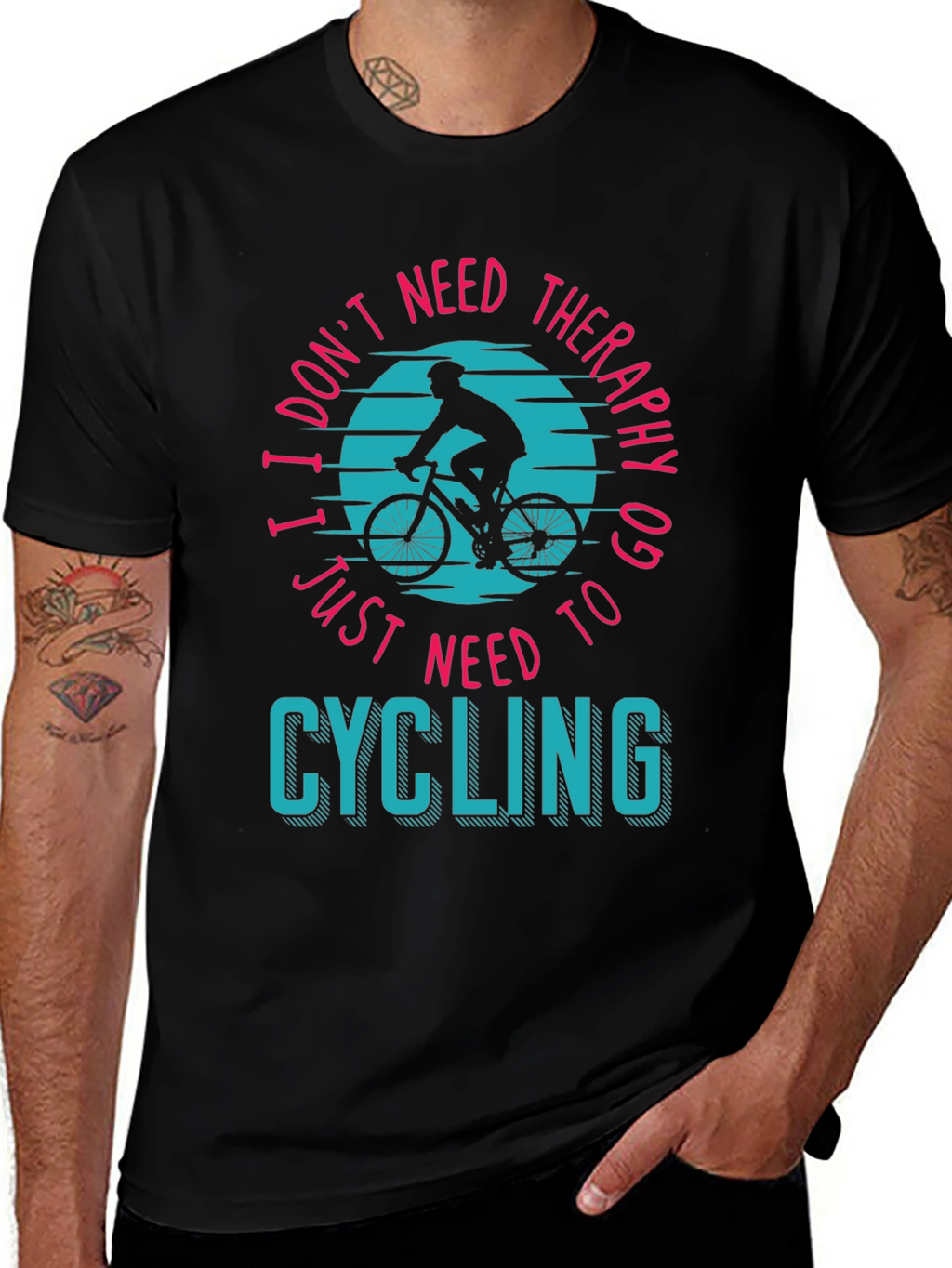 Cycling Therapy T-Shirt - Bike Lover Apparel