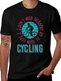 Cycling Therapy T-Shirt - Bike Lover Apparel