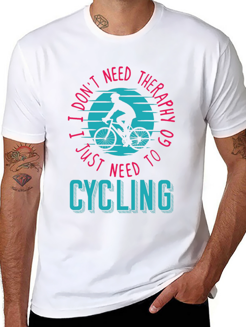 Cycling Therapy T-Shirt - Bike Lover Apparel