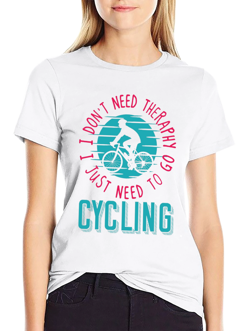 Cycling Therapy T-Shirt - Bike Lover Apparel