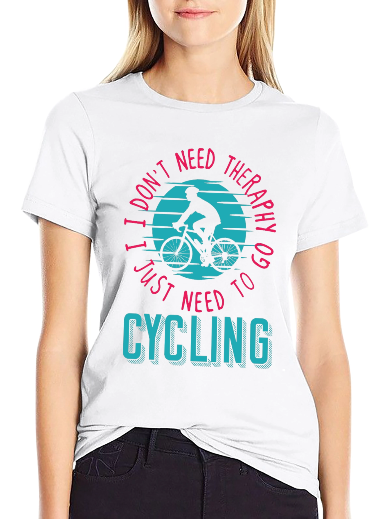 Cycling Therapy T-Shirt - Bike Lover Apparel