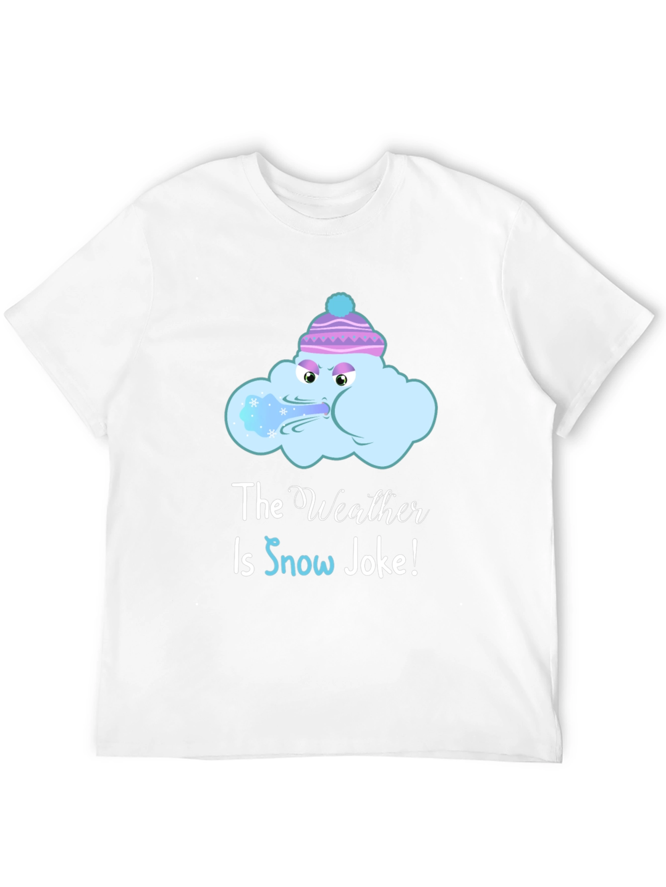 Funny Winter Weather T-Shirt - Snow Joke Graphic Tee