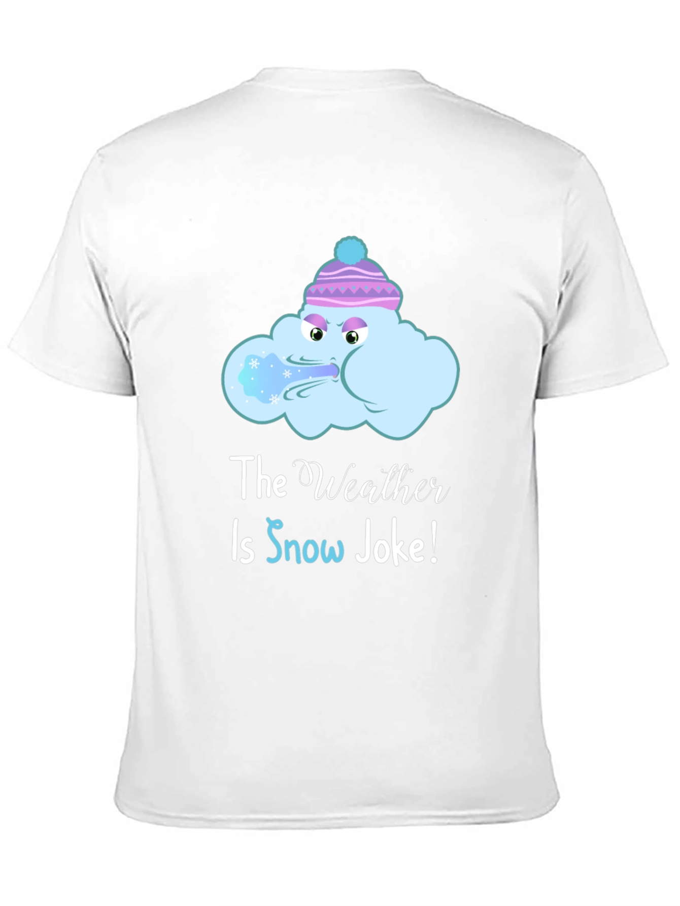 Funny Winter Weather T-Shirt - Snow Joke Graphic Tee