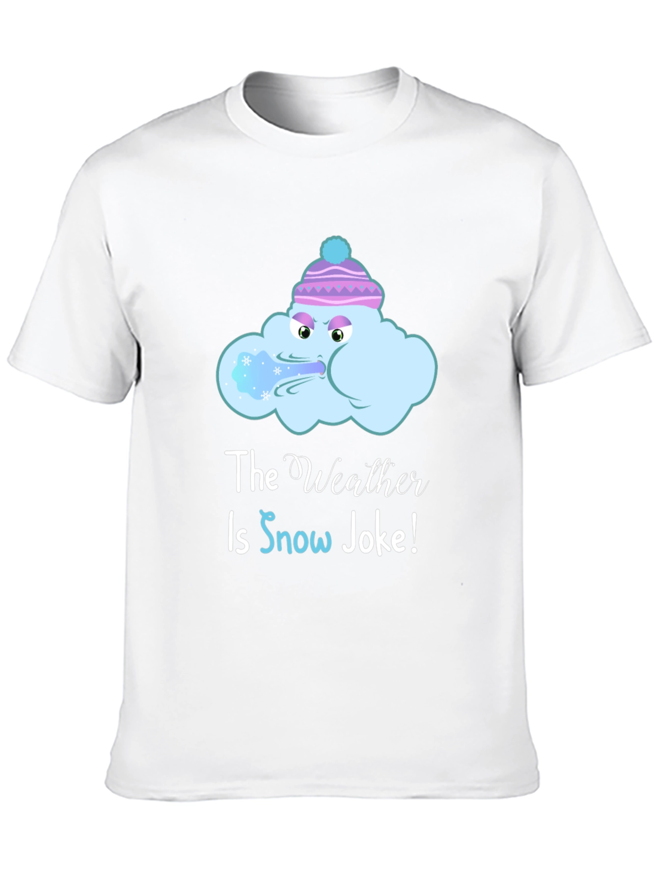 Funny Winter Weather T-Shirt - Snow Joke Graphic Tee