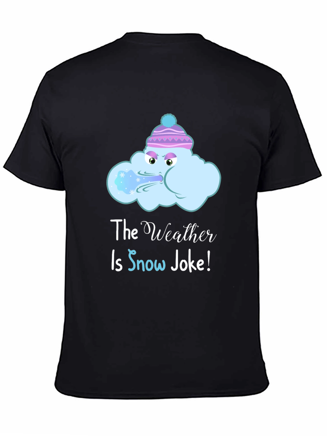 Funny Winter Weather T-Shirt - Snow Joke Graphic Tee